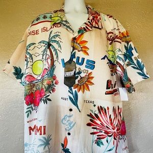 NWT FRESH PRINTS Unique Retro 70s Style MIAMI Texas Sugar Sack Inspired SHIRT 3X